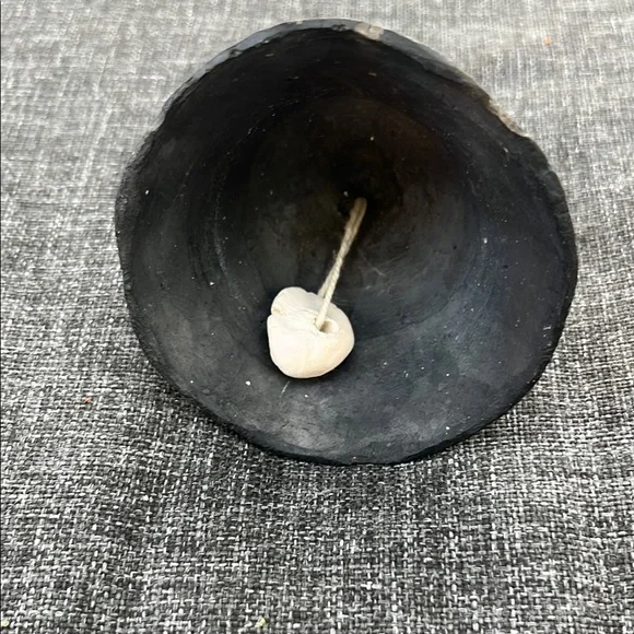 Mexico Black Pottery Barro Woman Folk Art Handmade Bell Vintage - Picture 6 of 6